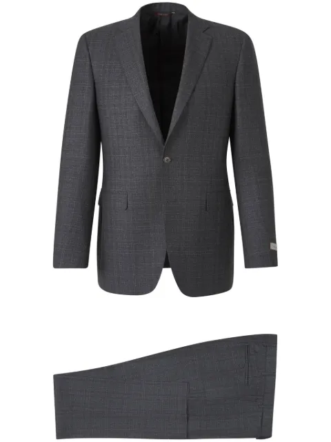 Canali checked two-piece suit