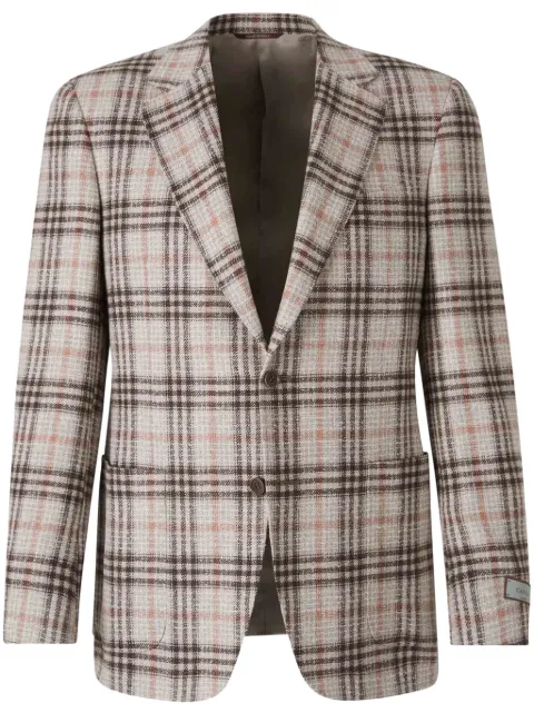 Canali checked wool blazer