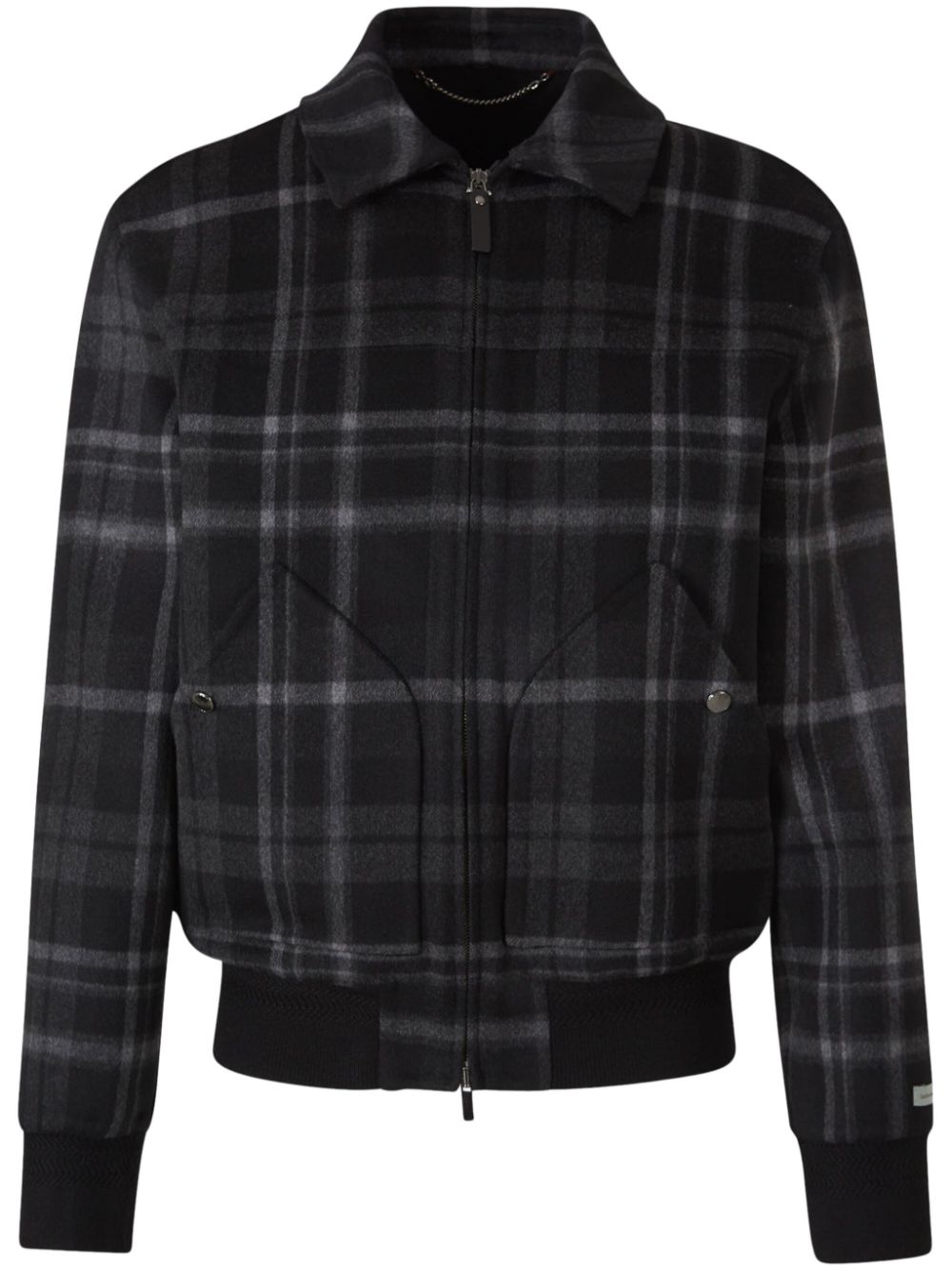 Canali wool-cashmere bomber jacket - Black