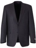 Canali plaid wool blazer - Blue