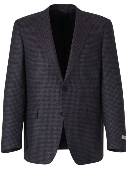 Canali plaid wool blazer