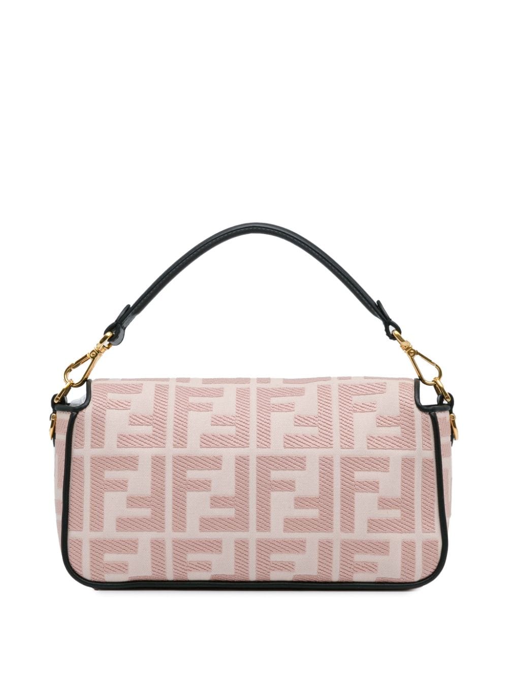 Fendi Pre-Owned 2010-2023 Zucca Embroidered Baguette satchel - Roze