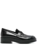 Casadei logo-plaque loafers - Black