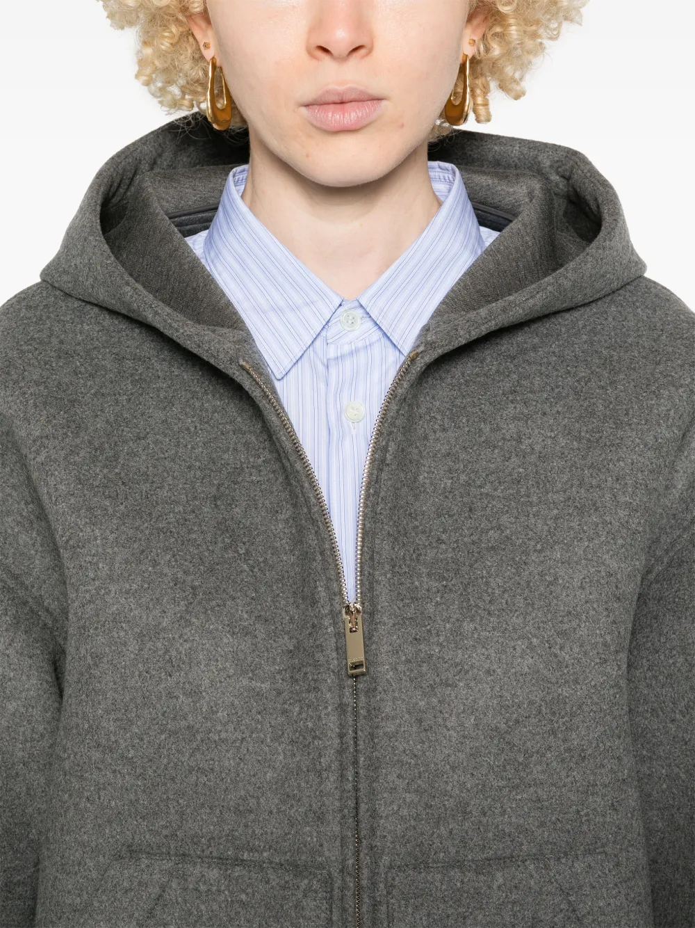 Valentino Garavani VLogo oversized jack Grijs