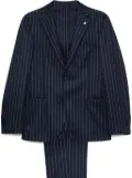 LUIGI BIANCHI MANTOVA pinstriped suit - Blue