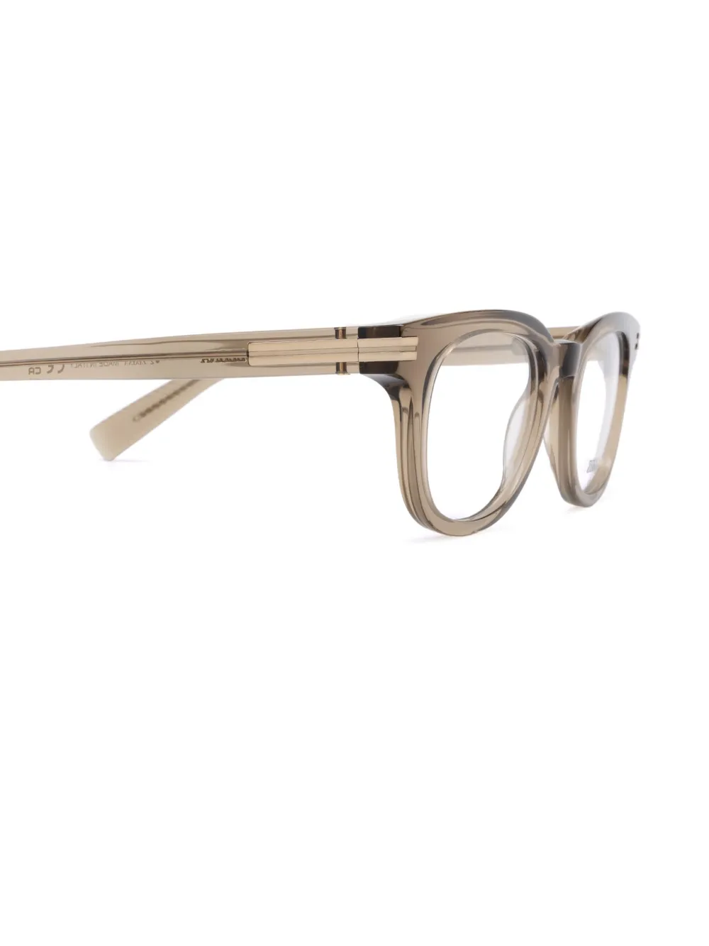Zegna Zonnebril met pantos montuur Beige