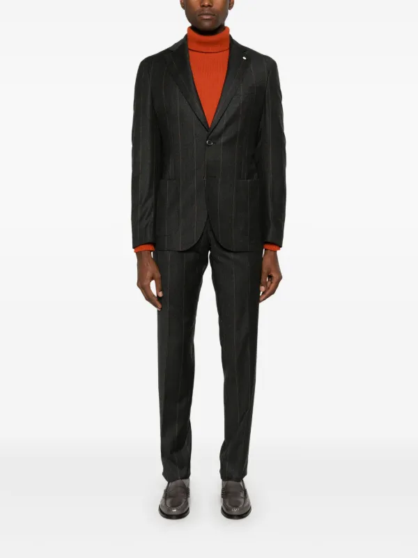 LUIGI BIANCHI MANTOVA Pinstriped Suit | Grey | FARFETCH NO