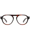 Zegna tortoiseshell-effect glasses - Red