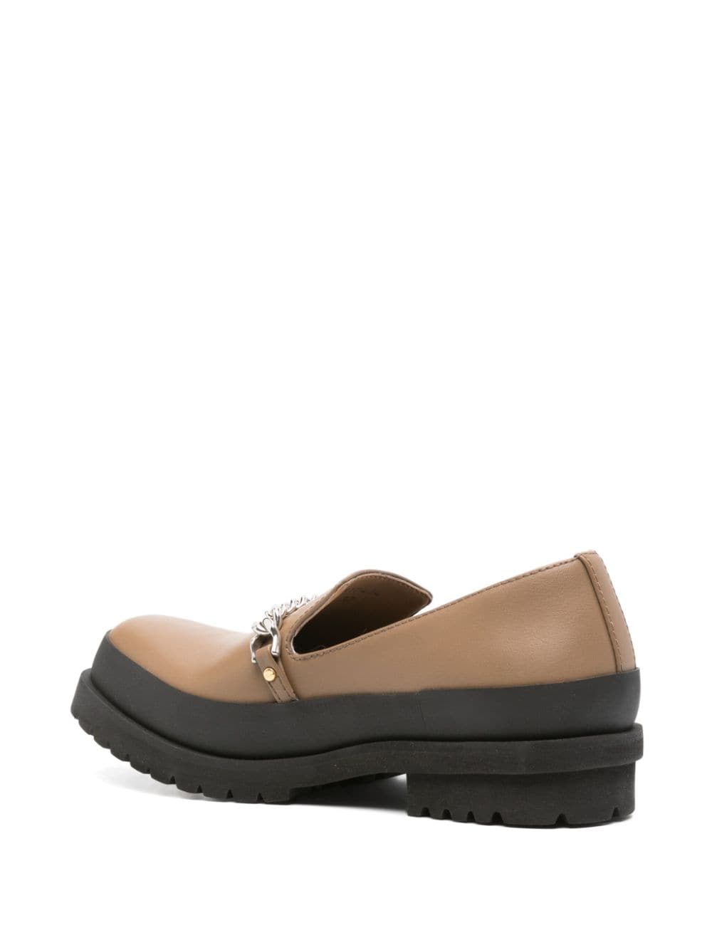 Stella McCartney chain-detailed loafers Brown