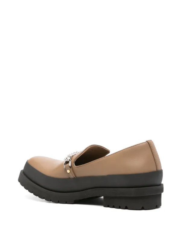 STELLA McCARTNEY  チェーンディテールローファー Stella McCartney チェーンディテール ローファー | ブラウン