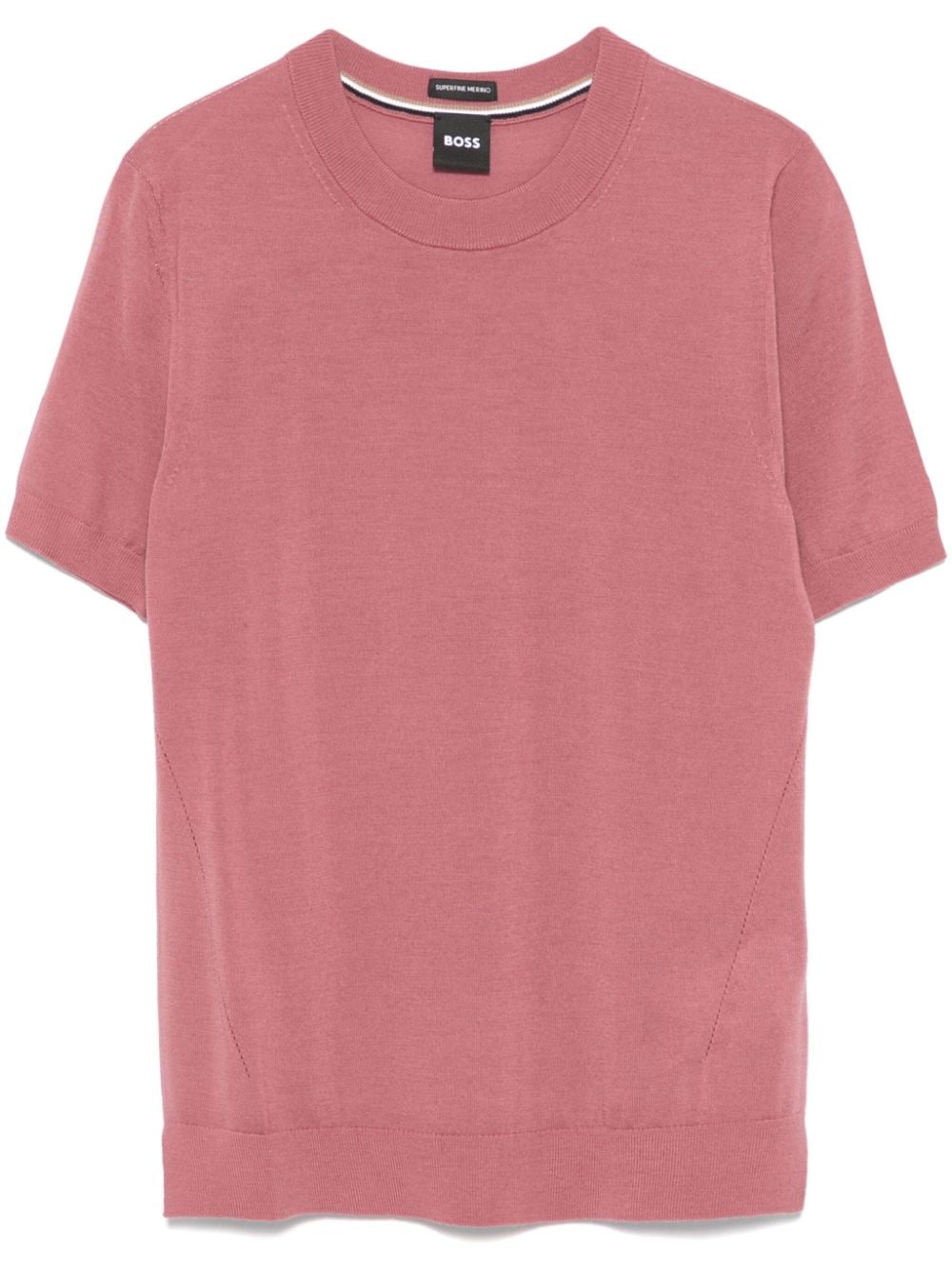 Shop Hugo Boss Wool T-shirt In Pink