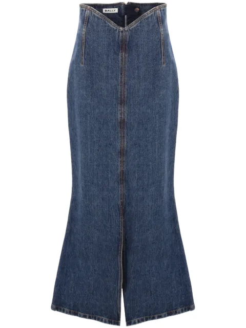 Bally falda de mezclilla midi