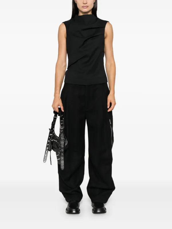 Entire Studios Cropped Tank in Black
