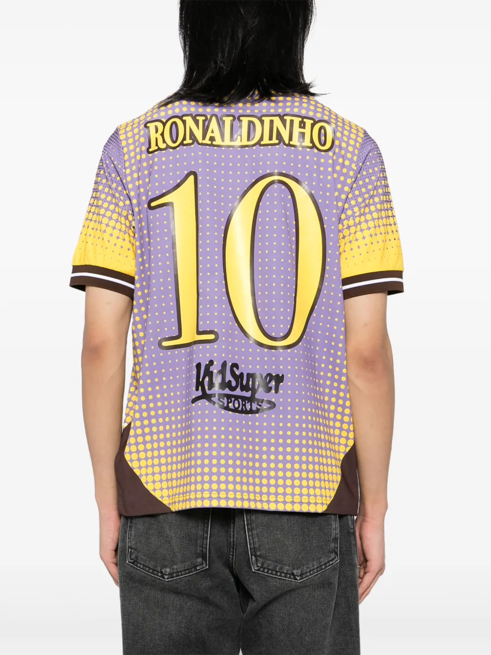 KidSuper x Ronaldinho overhemd Paars