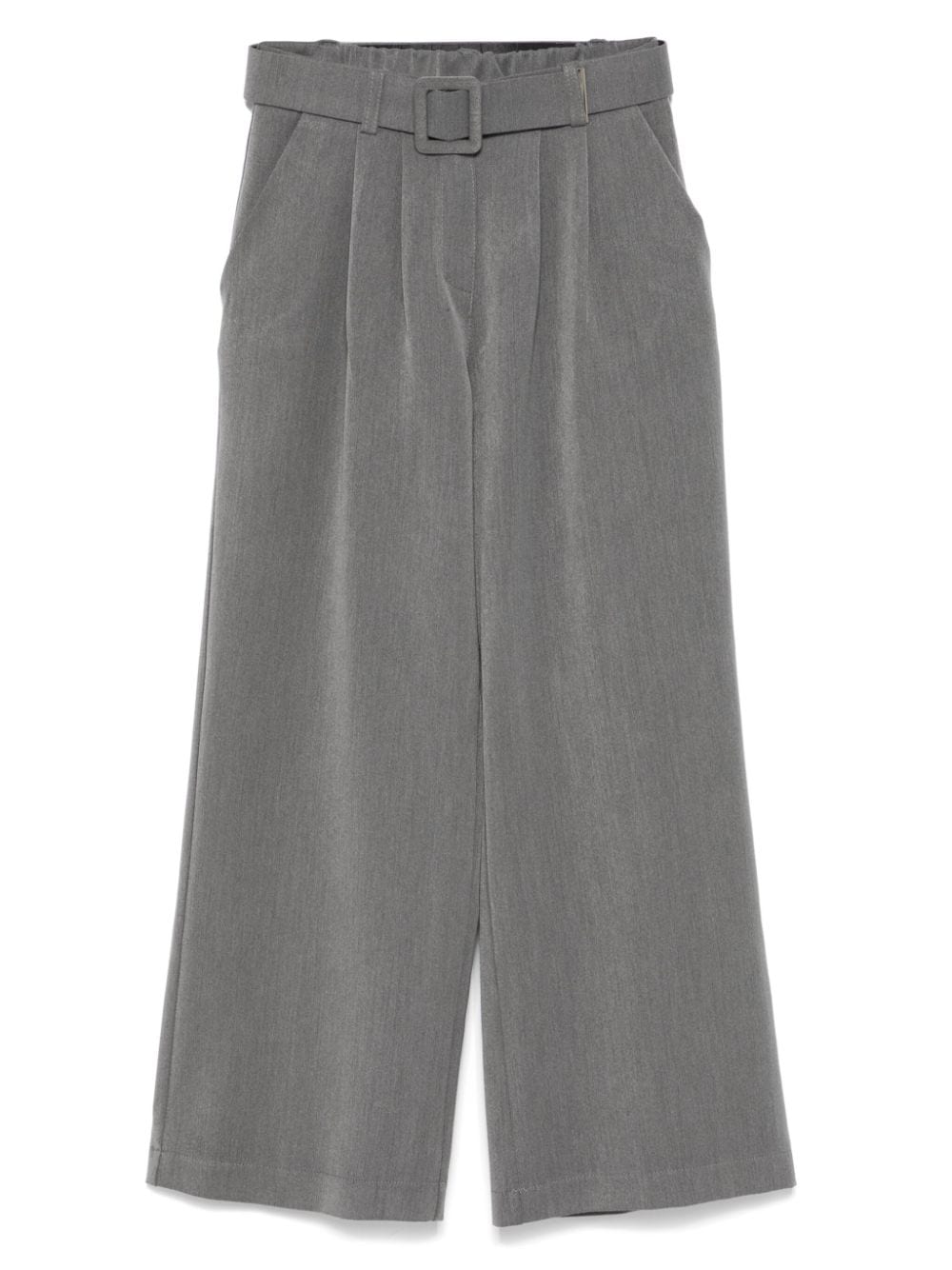 Miss Grant Kids belted trousers - Grigio