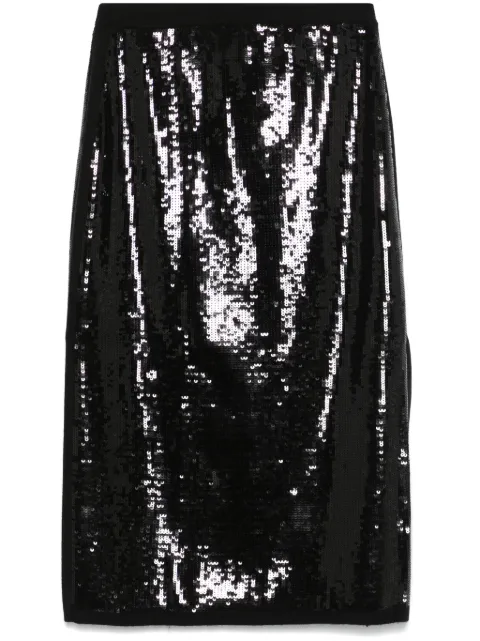 TWINSET falda midi bordada con lentejuelas
