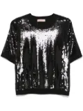 TWINSET sequinned top - Black