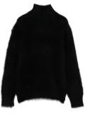 Alberta Ferretti brushed-effect sweater - Black