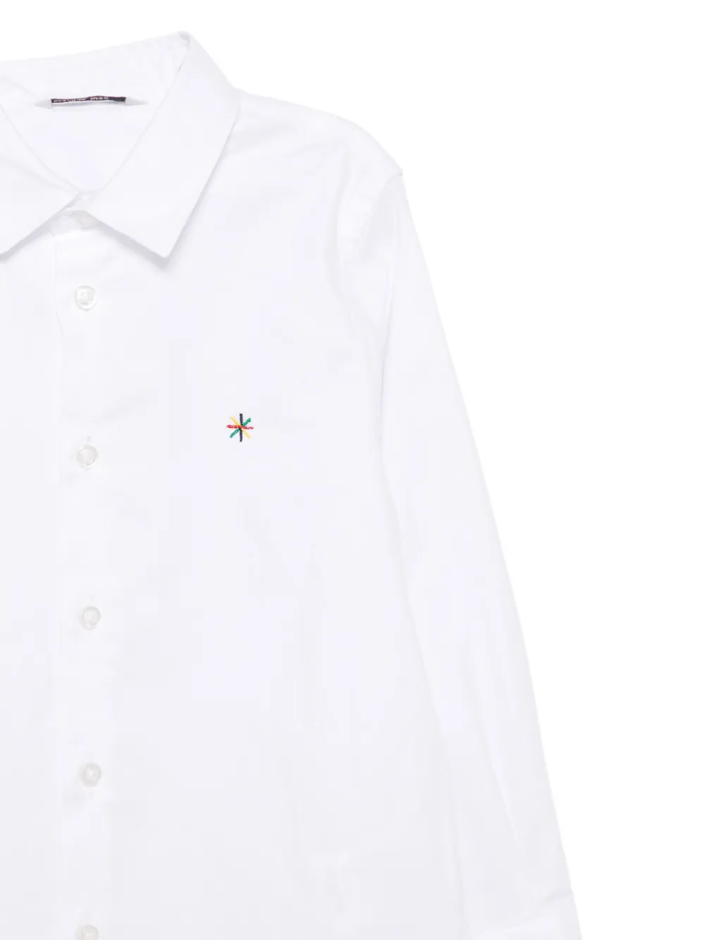 Manuel Ritz Shirt met geborduurd logo Wit
