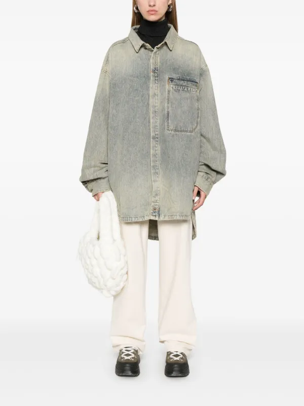 トップス ENTIRE STUDIOS Herculean SHIRT ENTIRE STUDIOS Herculean Shirt | Blue | FARFETCH