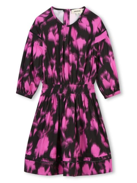 abstract-print dress