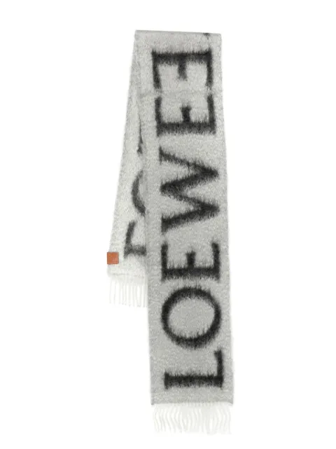 LOEWE logo-print scarf