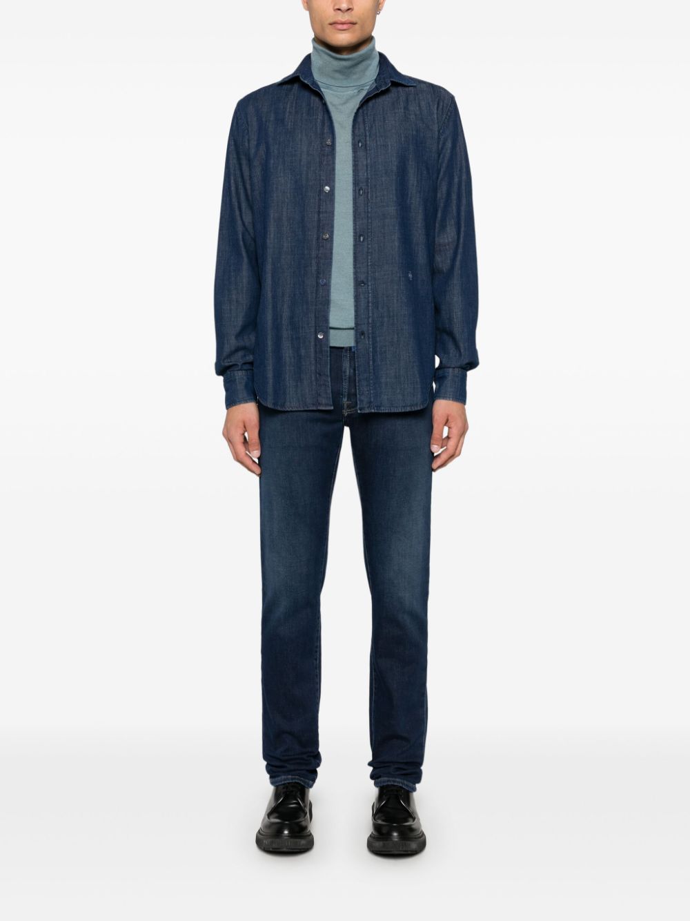 Jacob Cohën Denim overhemd - Blauw