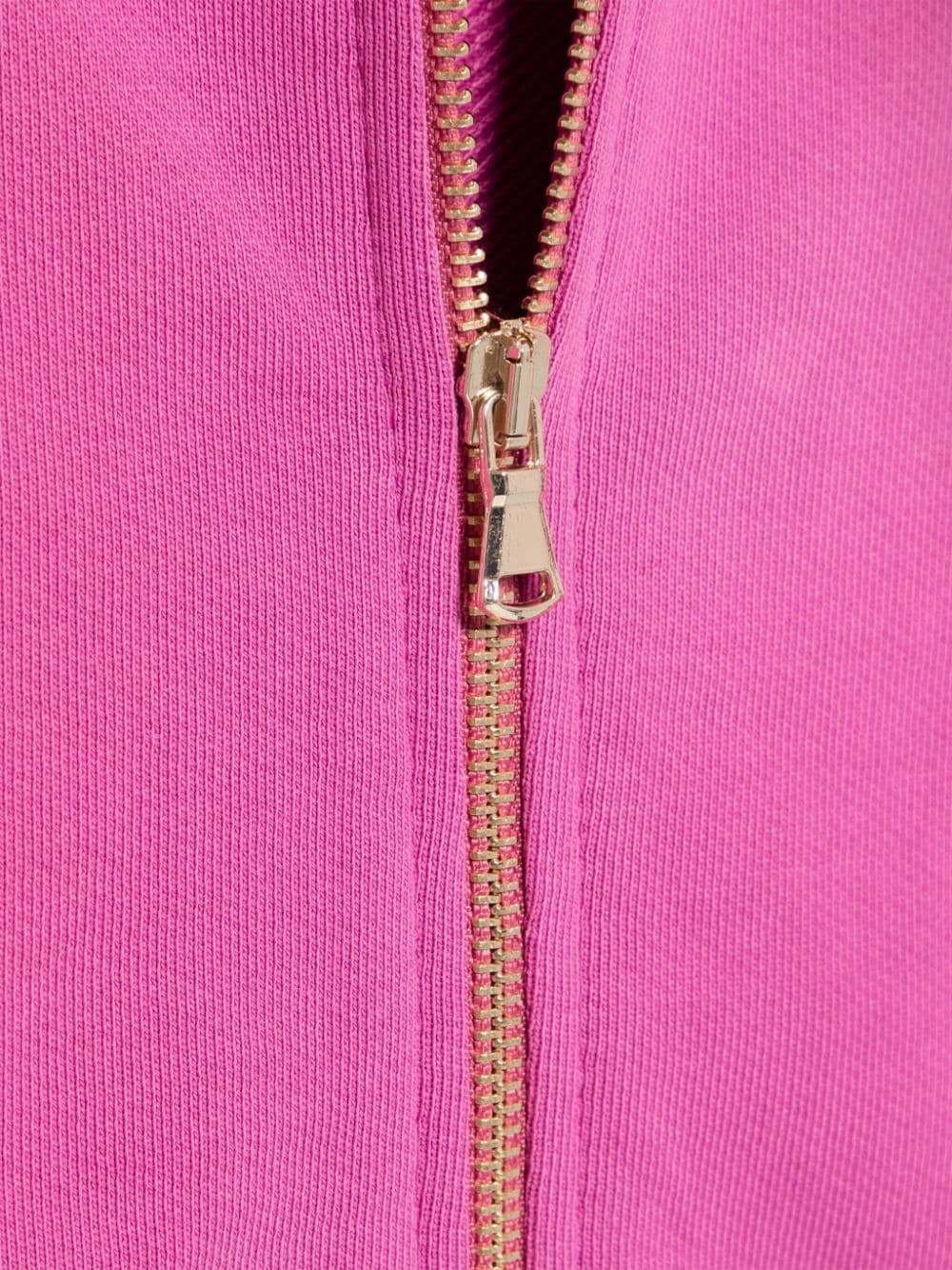 Shop Miss Grant Zip-up Hoodie In Pink