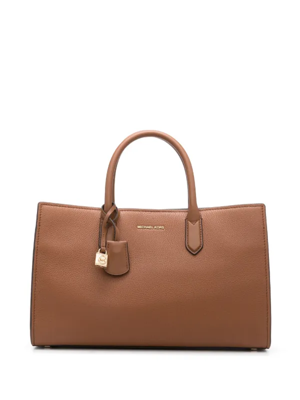 Michael Kors Acorn Leather shops Tote Bag