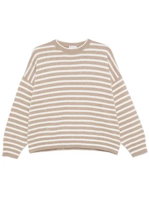 Brunello Cucinelli stripe-pattern jumper 