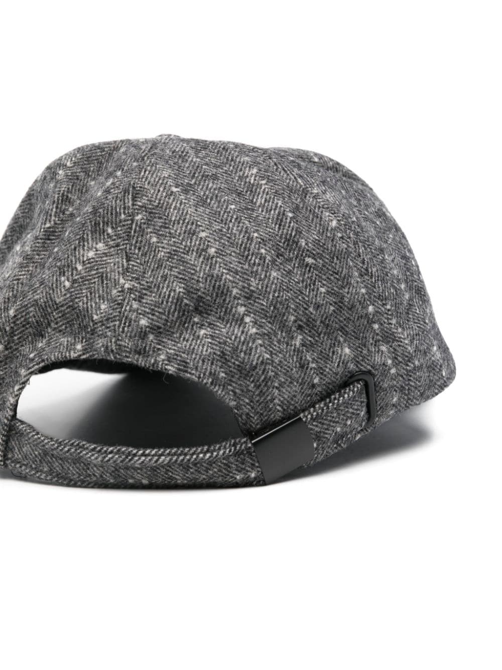 Shop Versace Jeans Couture Logo-print Cap In Grey