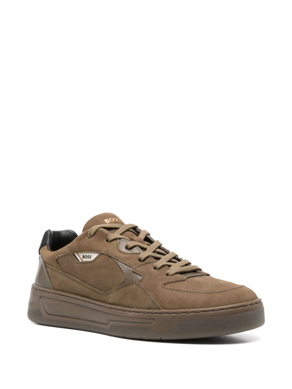 BOSS suede sneakers Brown