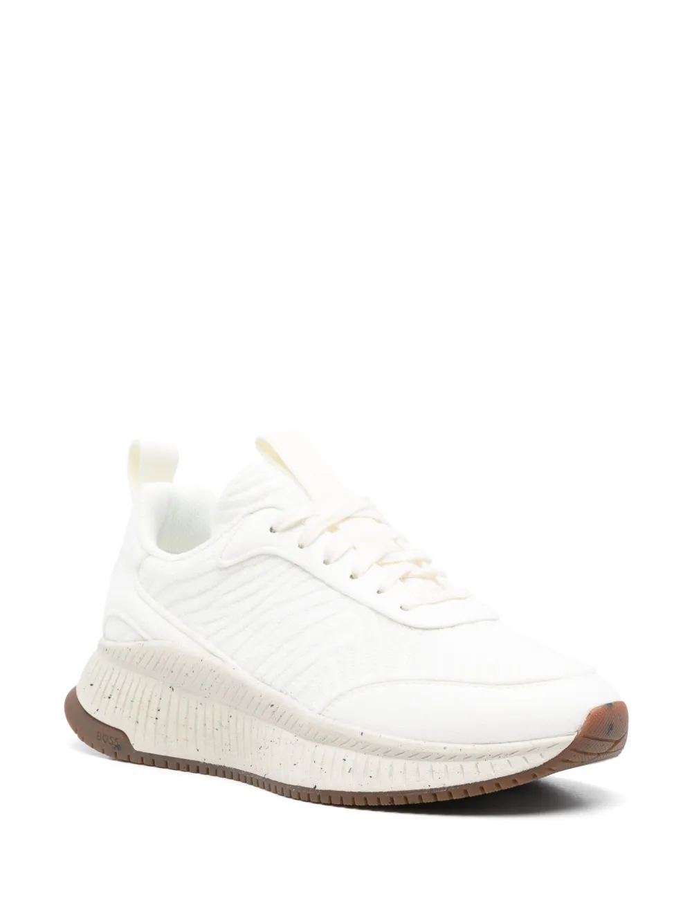 BOSS Sneakers met gespikkelde zool - Wit