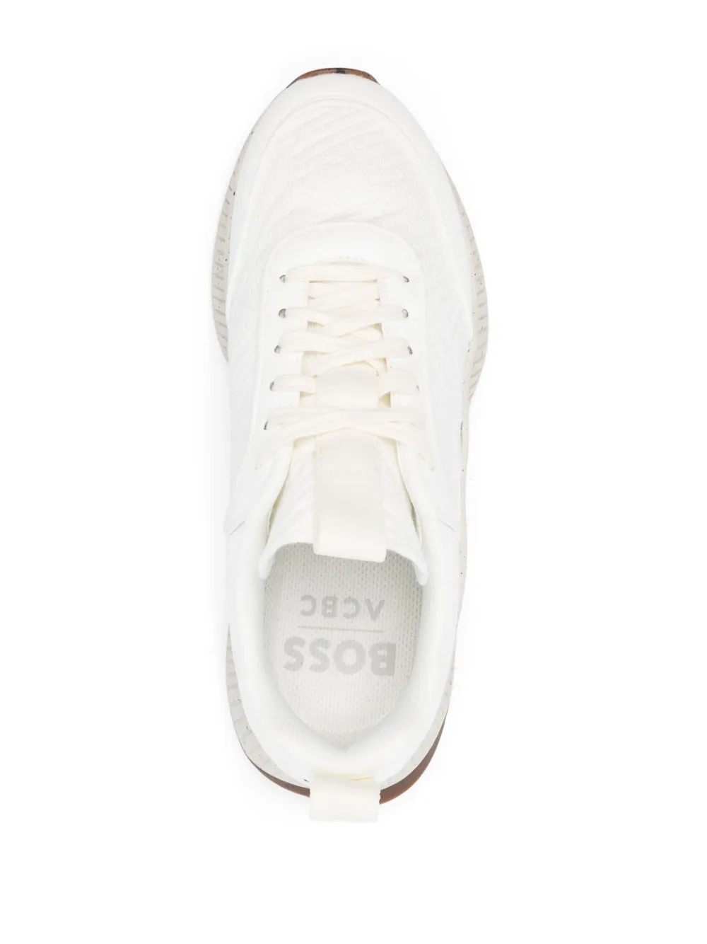 BOSS Sneakers met gespikkelde zool Wit