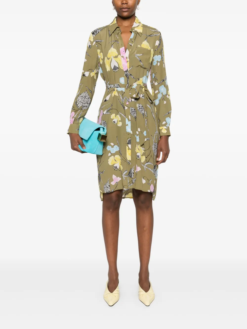 DVF Diane von Furstenberg Prita midi-jurk - Groen