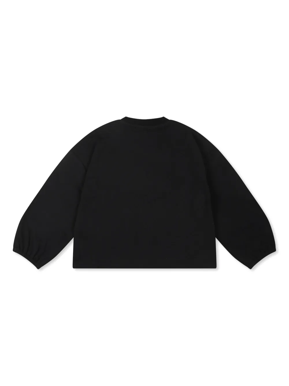 Moschino Kids Sweater met logoprint - Zwart