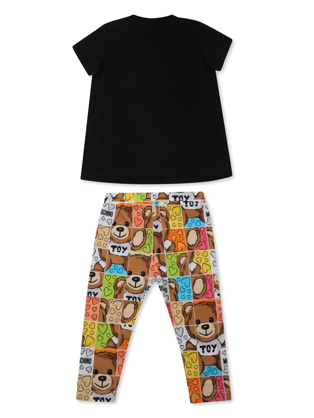 Moschino Kids Trainingspak met teddybeerprint - Zwart