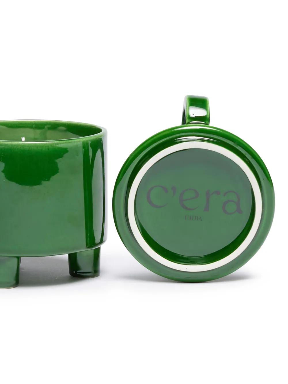 C'era Fragrance Erba Candle Cup In Green