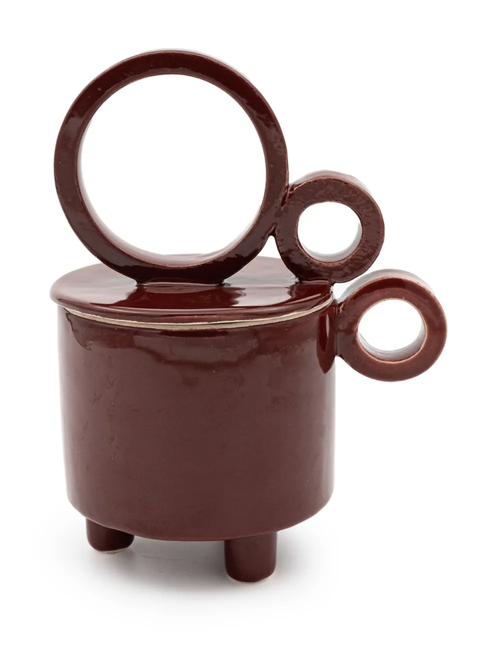 Shop C'era Fragrance Terra Cup Candle In Brown
