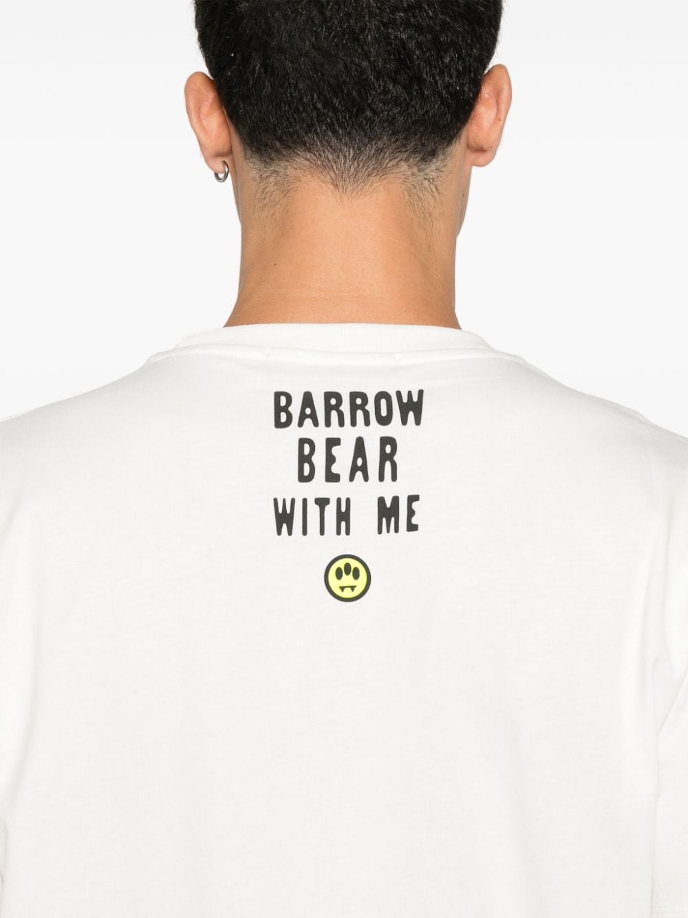 Shop Barrow Iconic Teddy T-shirt In Neutrals