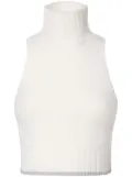 PINKO contrast-trim vest - White