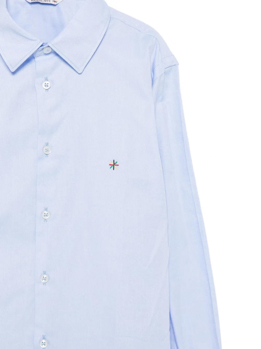 manuelritz Manuel Ritz Shirt met geborduurd logo - Blauw