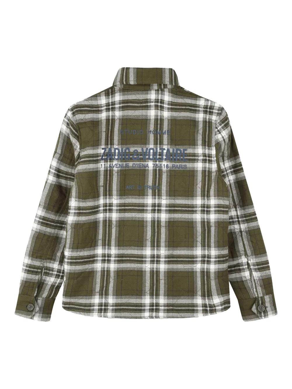  Zadig & Voltaire Kids Checked Shirt - Green 