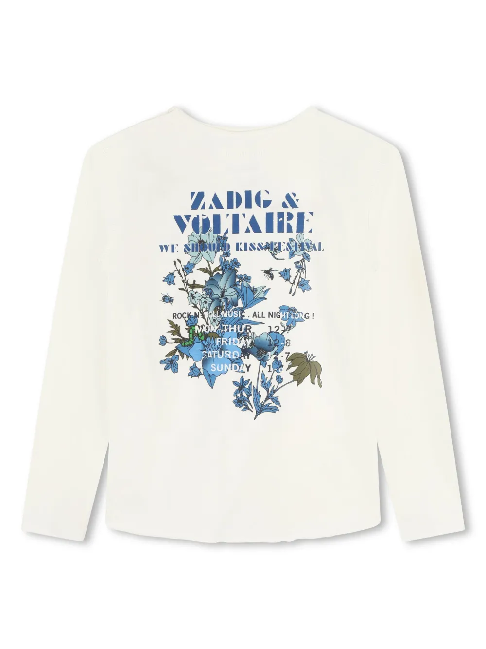 Zadig & Voltaire Kids graphic-print t-shirt | White | Image 1