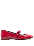 Versace Gianni Ribbon ballerina shoes - Red