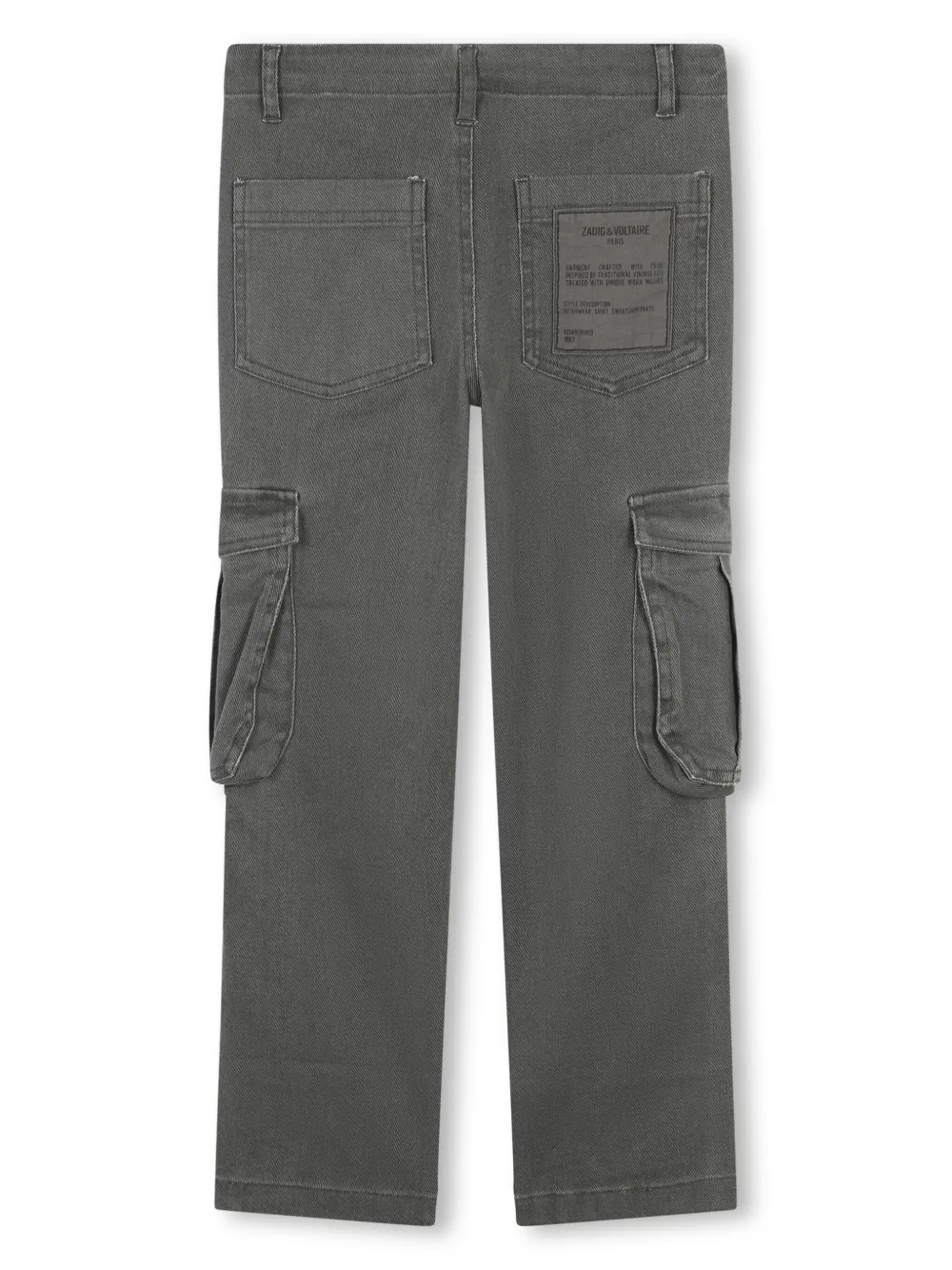 Zadig & Voltaire Kids cargo trousers - Grijs