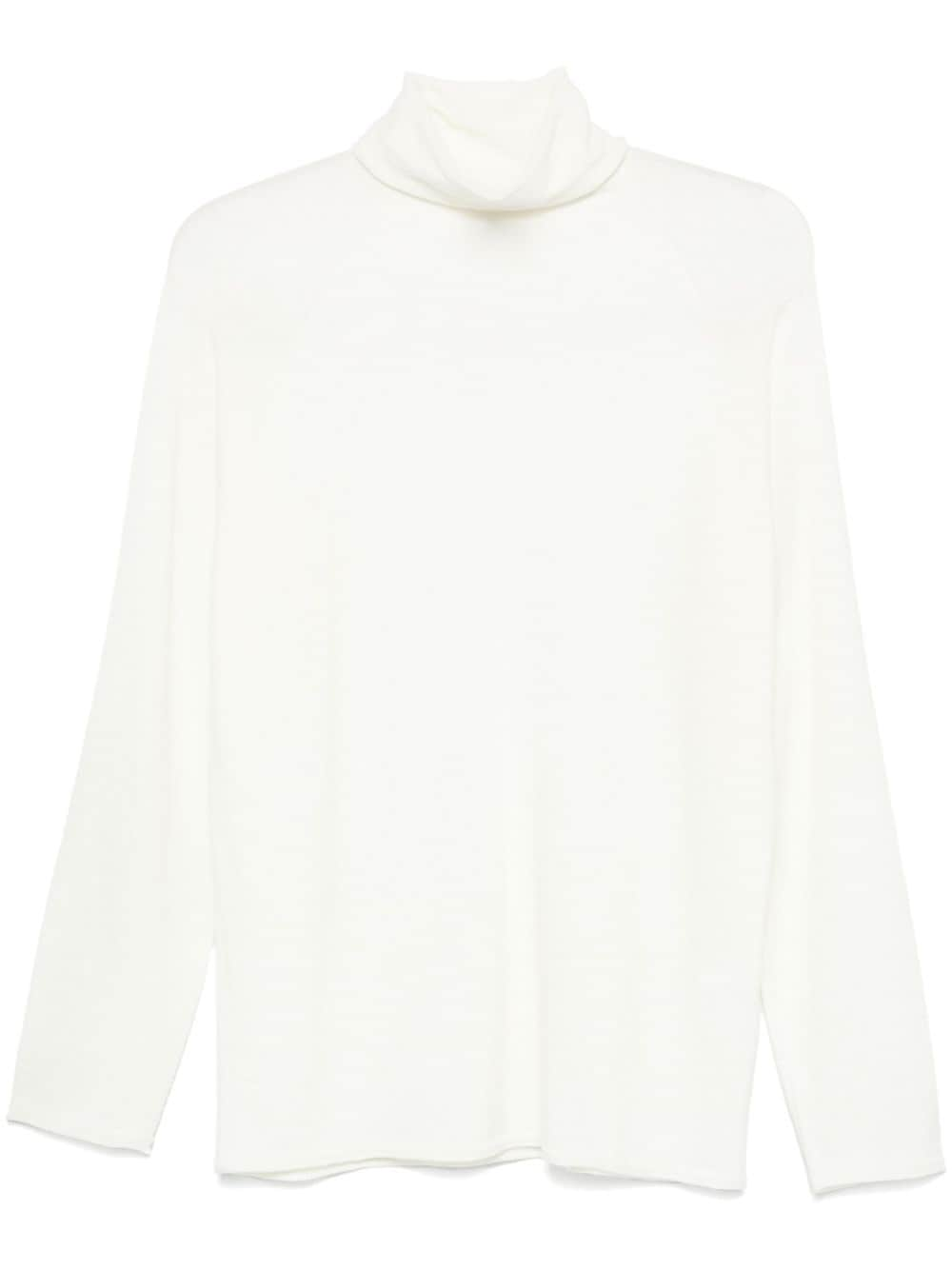 Shop Roberto Collina High-neck Jumper In White