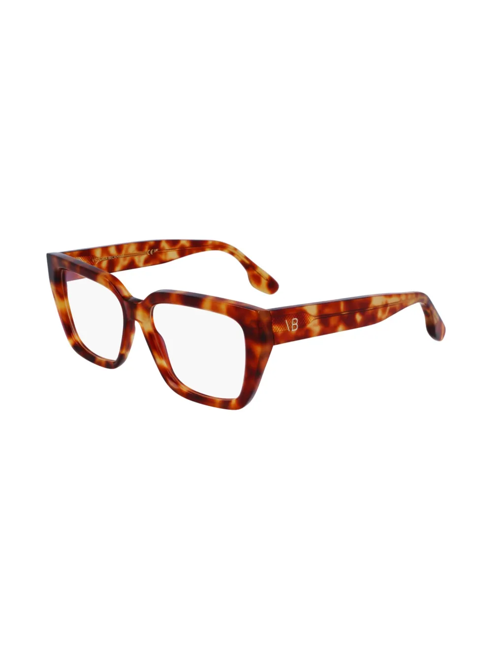 Victoria Beckham Eyewear Zonnebril met schildpadschild-design Bruin