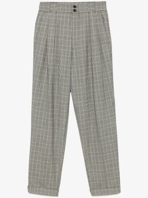 Versace Pre-Owned 1980s check-pattern trousers 