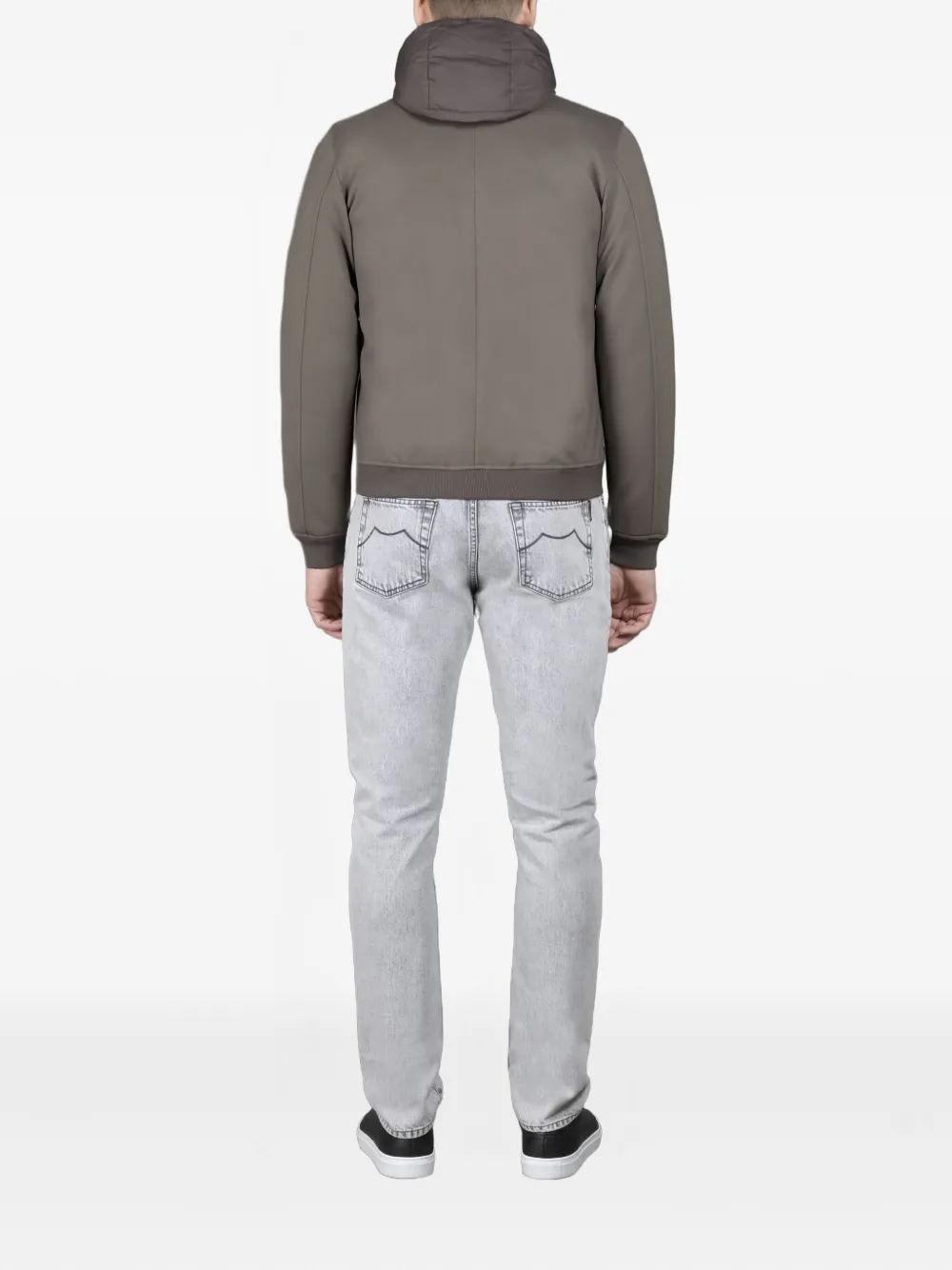 Moorer Callum-TZ jack met capuchon Grijs